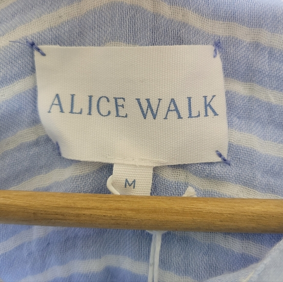 Alice Walk The Striped Organic Cotton Cloud Top Size M NWT - Picture 8 of 11